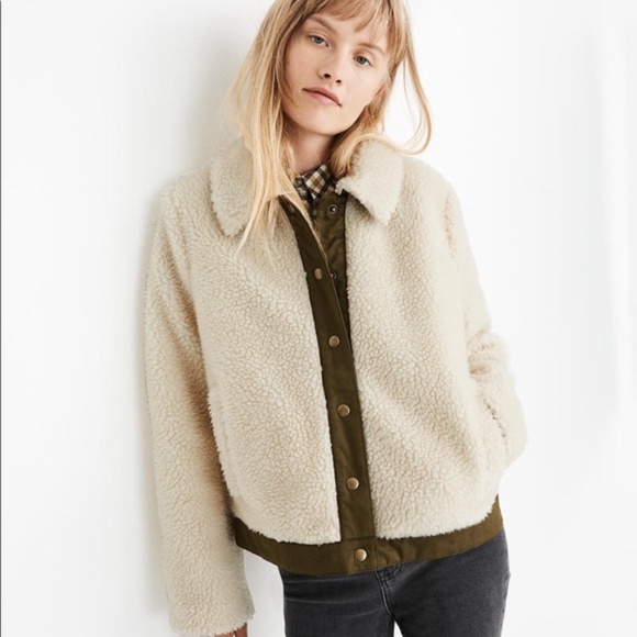 Madewell Sherpa Jacket - Picture 1 of 4